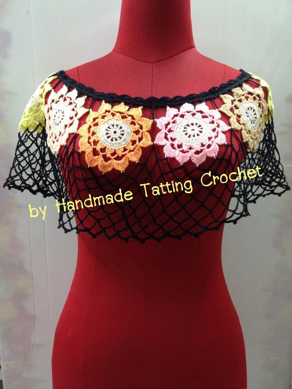 ผ้าคลุมไหล่ ถักโครเชต์